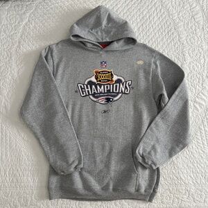 NWOT New England Patriots Super Bowl XXXVIII Champions Hoodie Sweatshirt